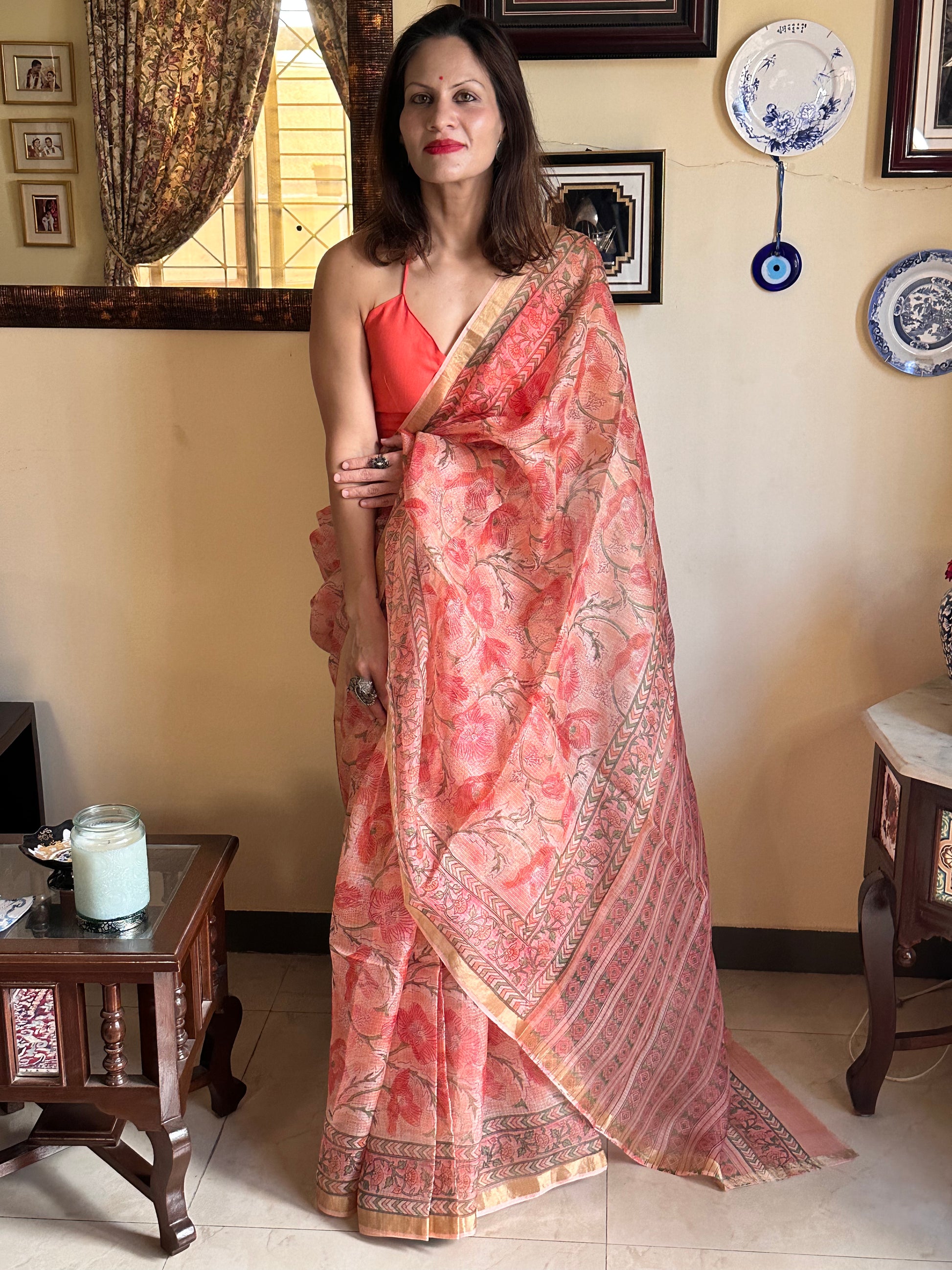 Natural Hand Dyed Kota Silk - Raahini