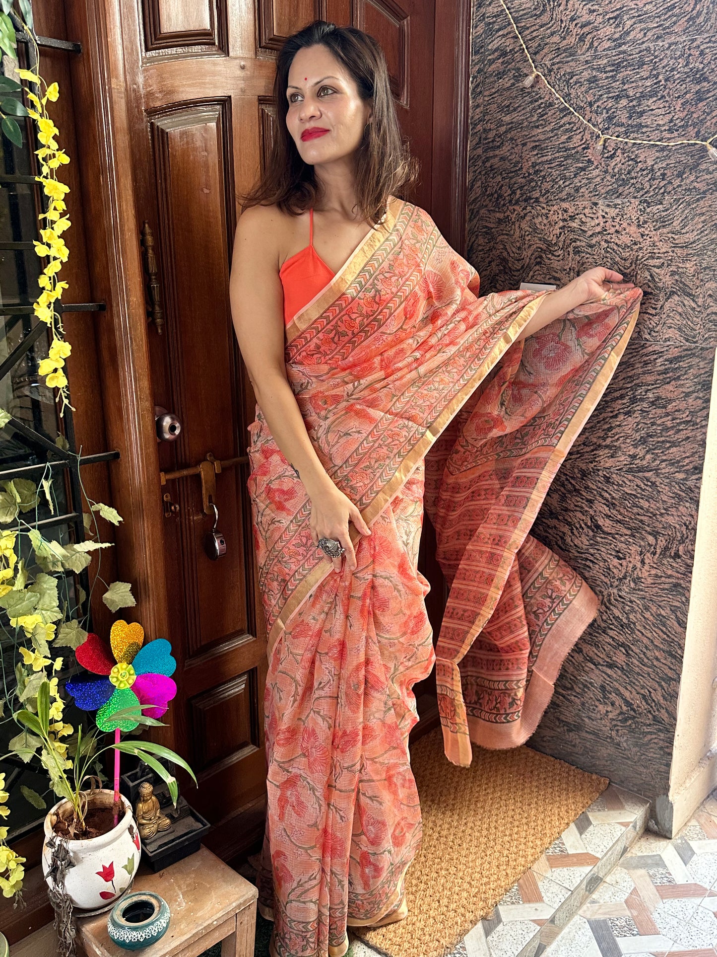 Natural Hand Dyed Kota Silk - Raahini