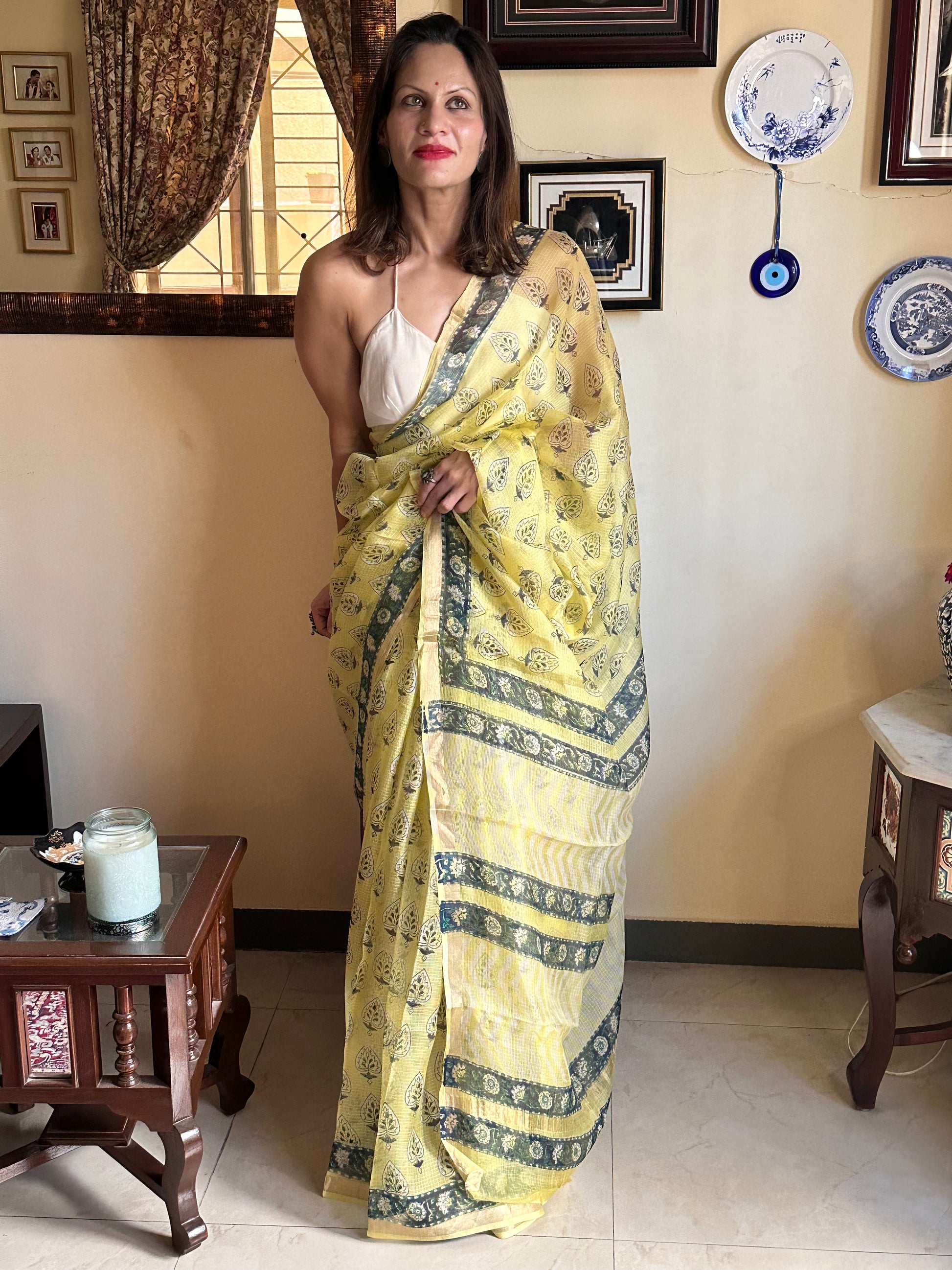 Natural Hand Dyed Kota Silk - Raahini