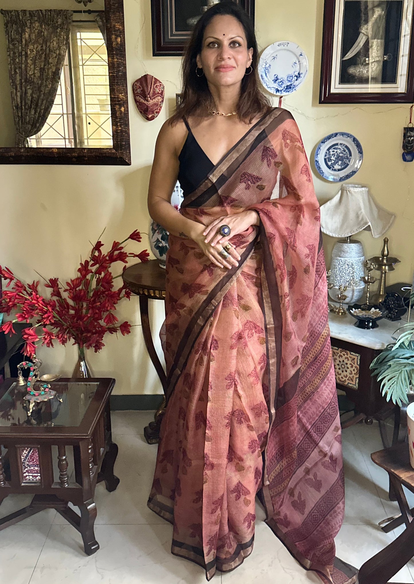 Natural Hand Dyed Kota Silk - Raahini