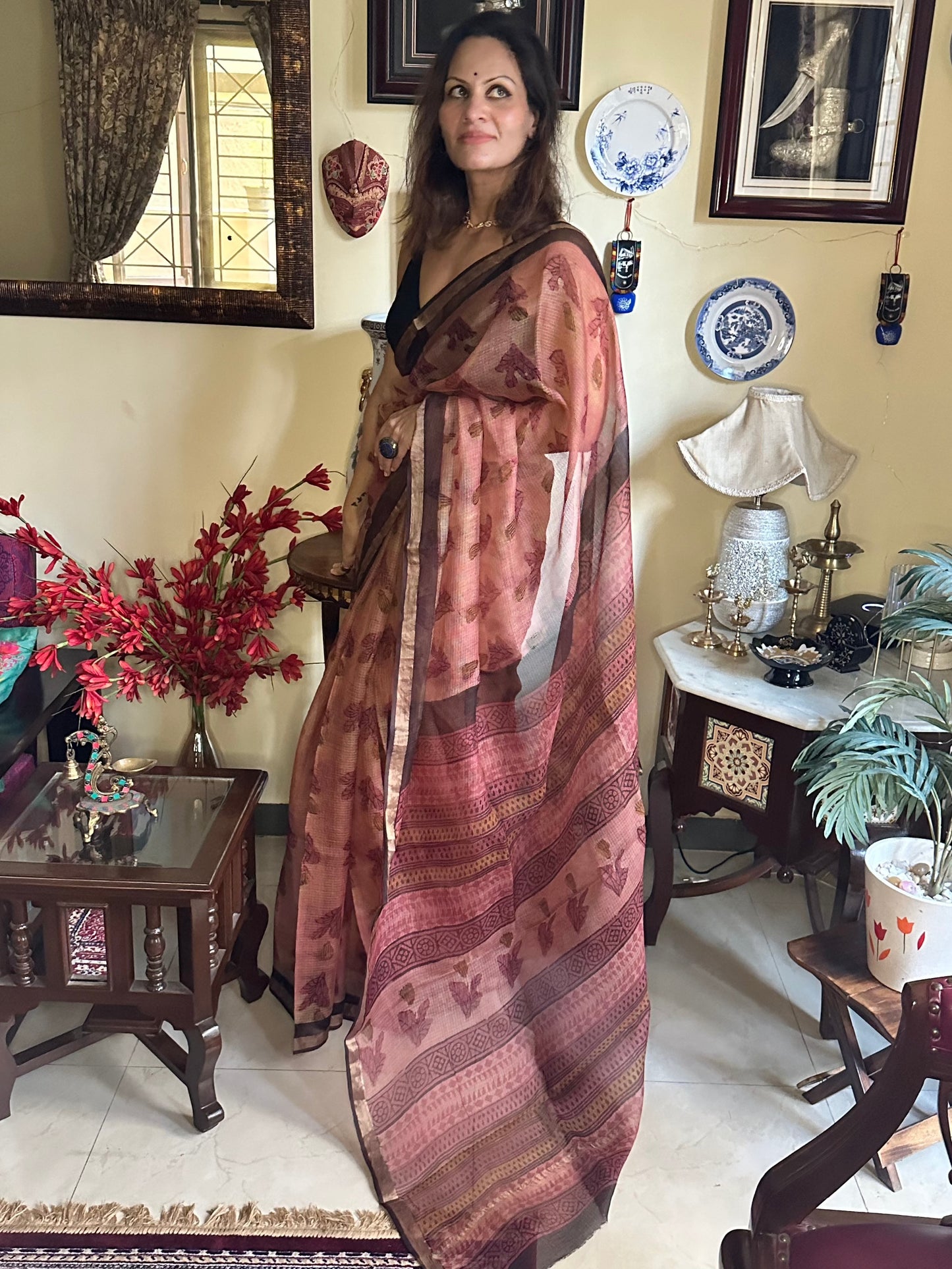 Natural Hand Dyed Kota Silk - Raahini