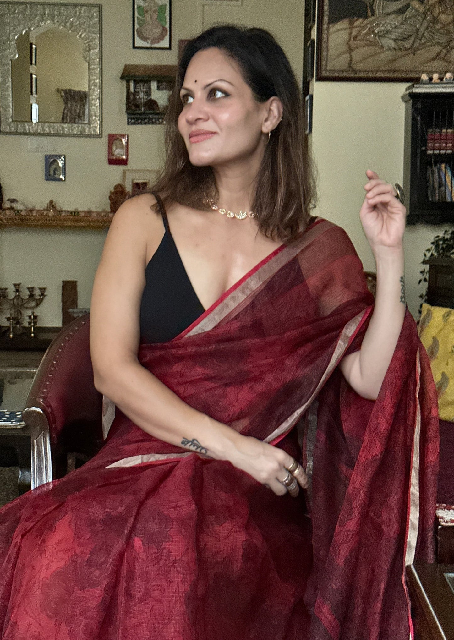 Natural Hand Dyed Kota Silk - Raahini