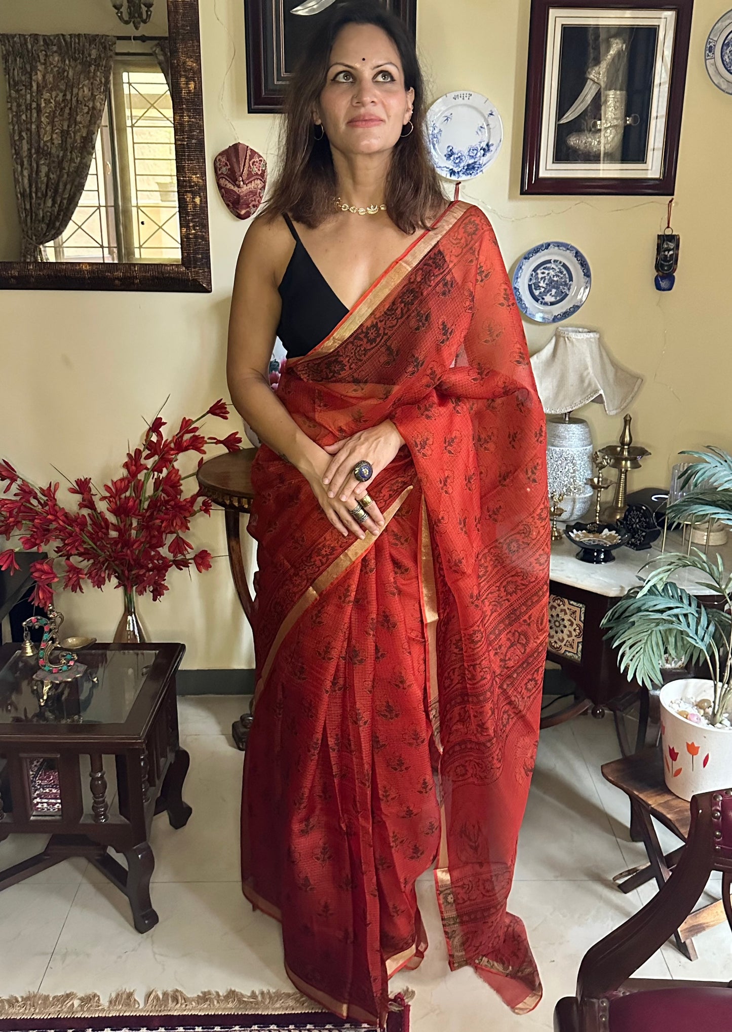 Natural Hand Dyed Kota Silk - Raahini