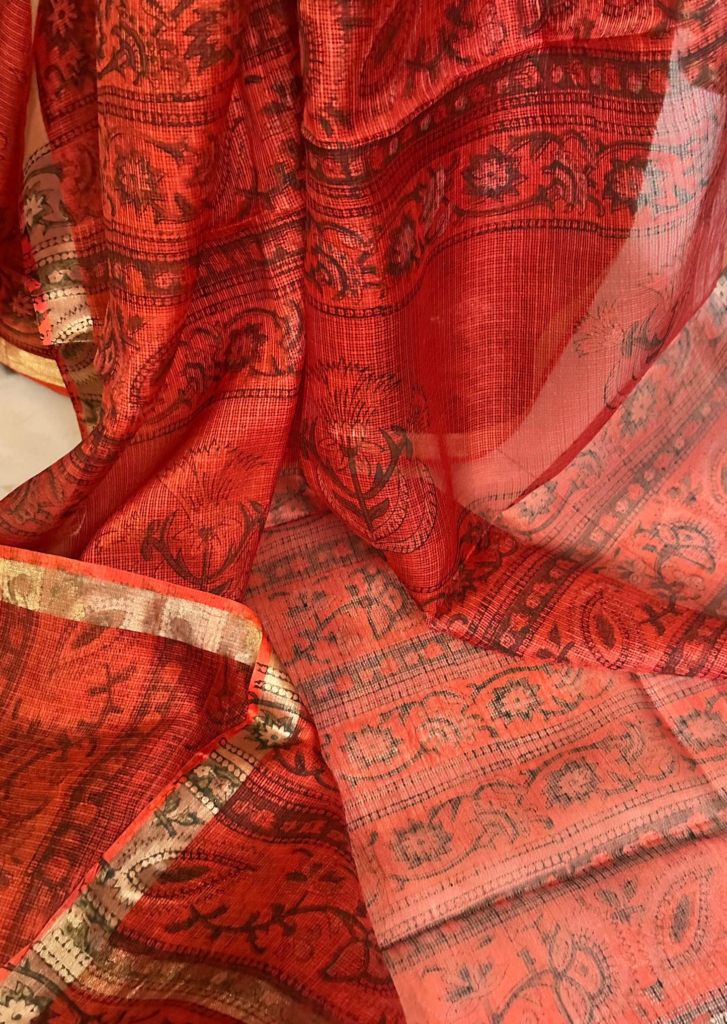 Natural Hand Dyed Kota Silk - Raahini