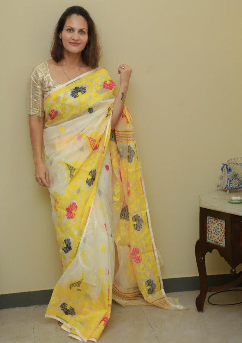 Cotton Silk Jamdani - Raahini