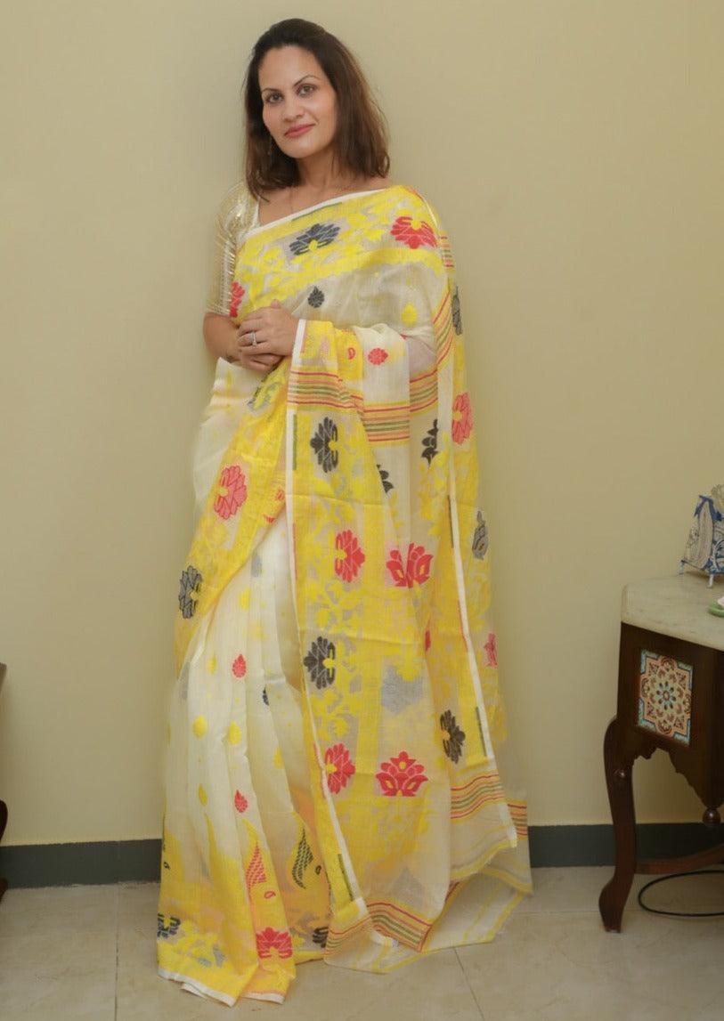 Cotton Silk Jamdani - Raahini