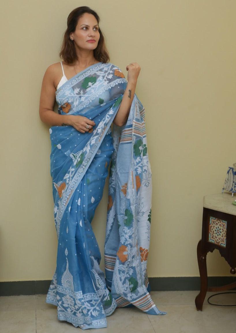 Cotton Silk Jamdani - Raahini