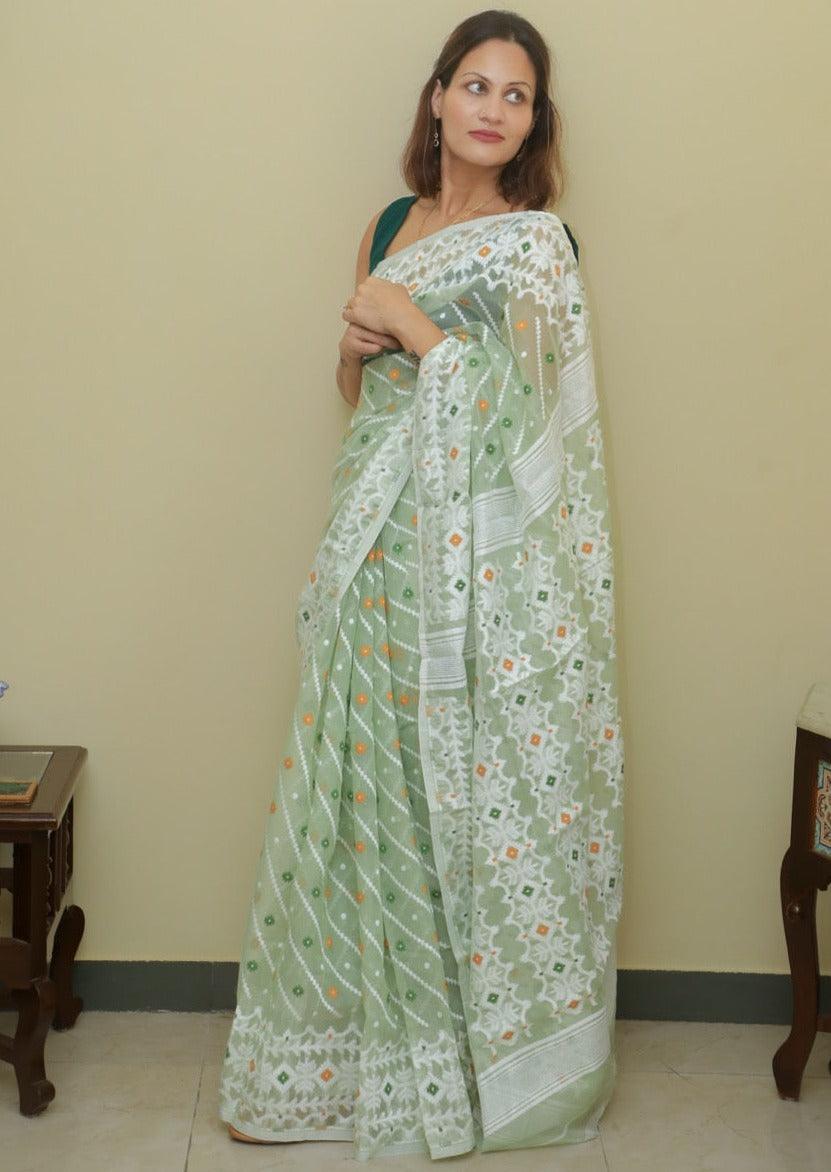 Cotton Silk Jamdani - Raahini