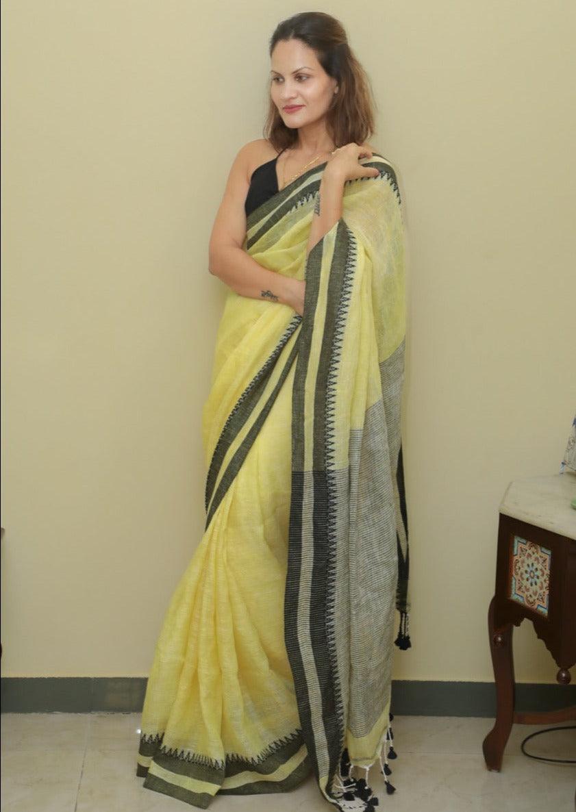 Handloom Pure Linen - Raahini