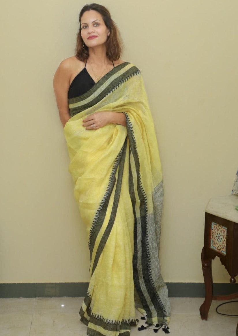 Handloom Pure Linen - Raahini