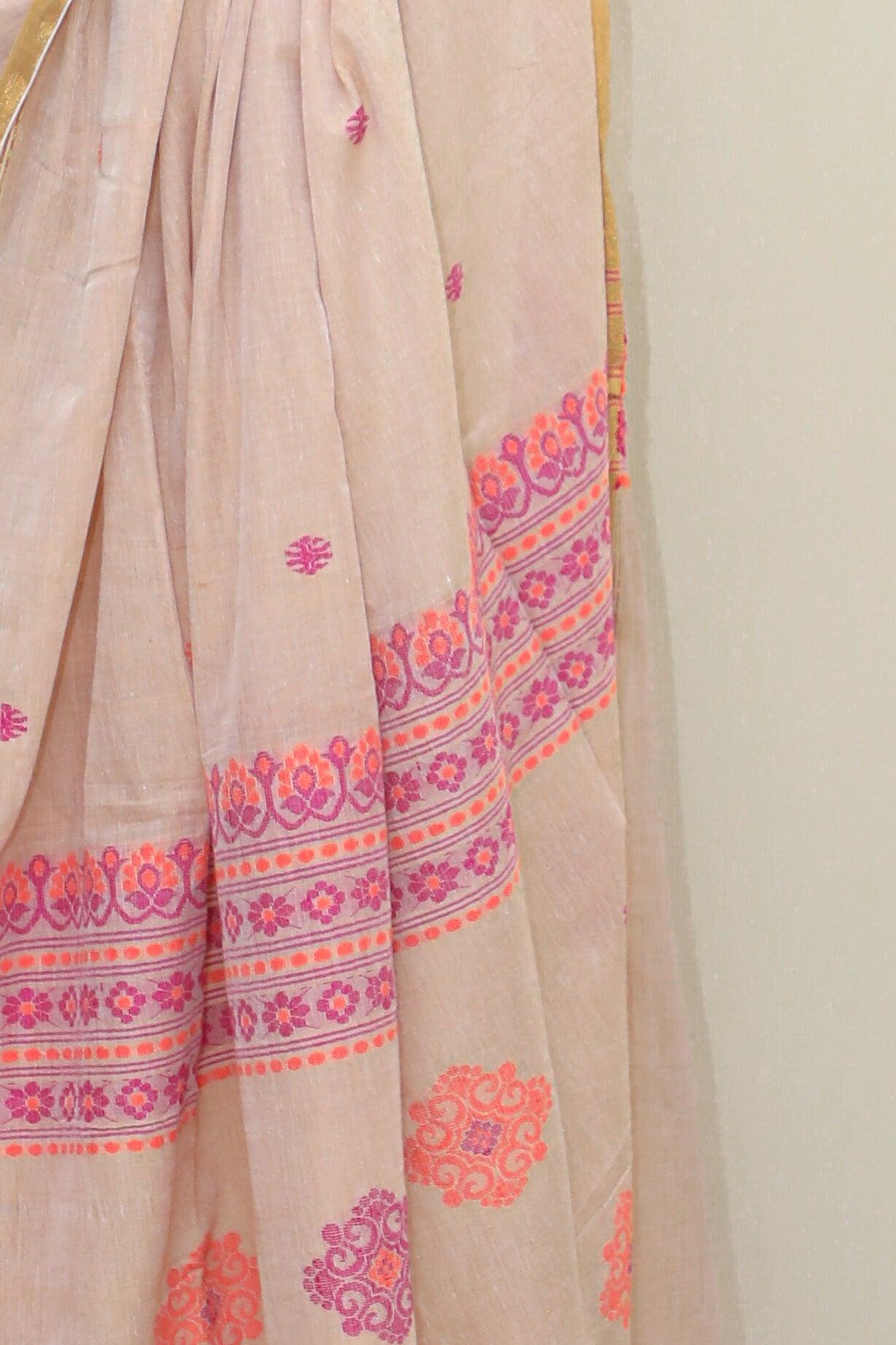 Pure Cotton Jacquard Jamdani - Raahini