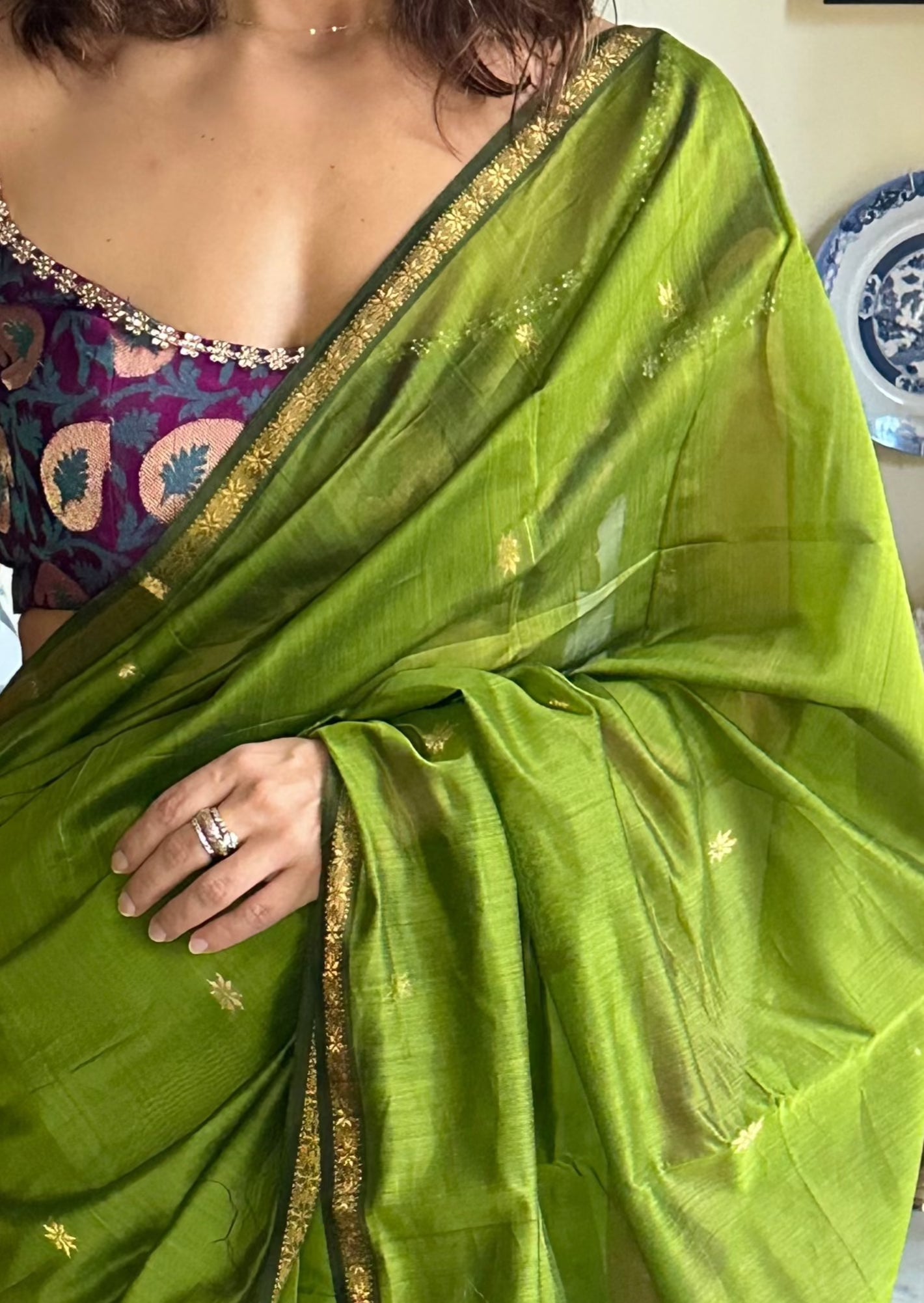 Handloom Pure Maheshwari Sari - Raahini